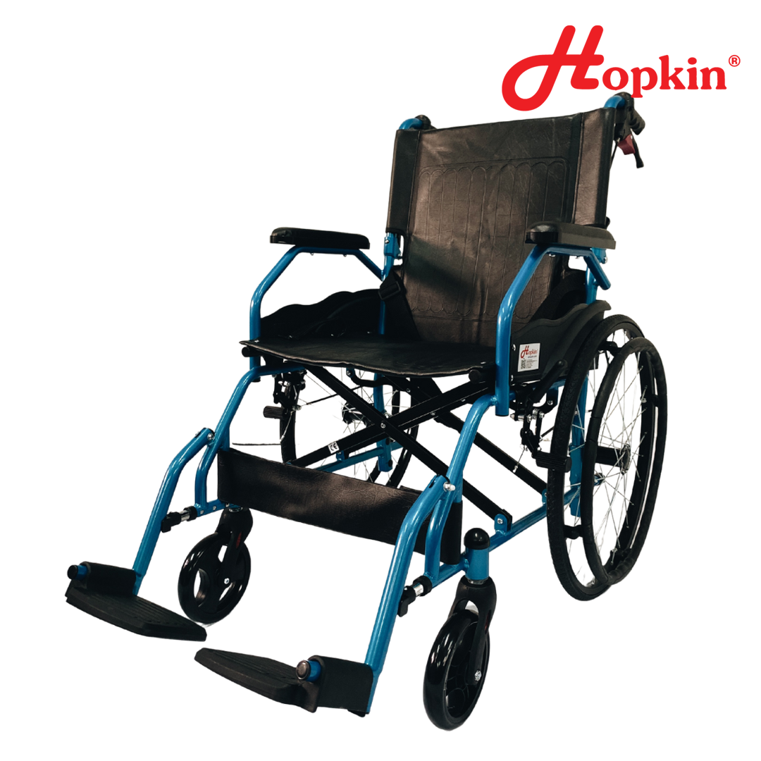 HOPKIN COMPACT STEEL WHEELCHAIR (FLIPUP LEGREST)